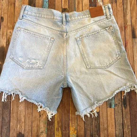 ANINE BING The Kit Blue Shorts Sz 30 **NWT** - Picture 12 of 16